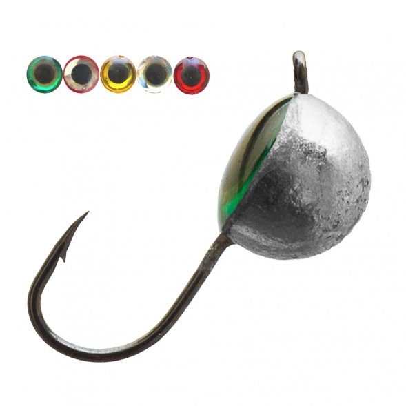 Мормышка вольфрамовая Lumicom Полусфера с глазом d7.0 никель 10шт