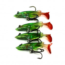 Виброхвост SIWEIDA Soft Lure 8см 3419051 щука col. 005 4шт