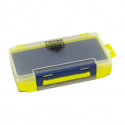 Коробка двусторонняя для мух и мормышек лимон 170х105х40 мм ZY-05