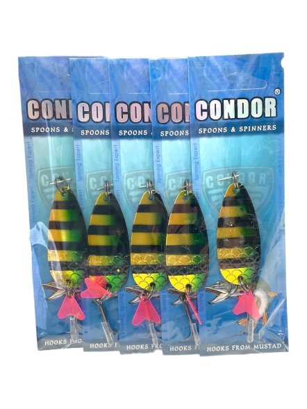 Блесна колеблющаяся Condor Prospect 1 размер 58 мм вес 15 г цвет 22 5 шт